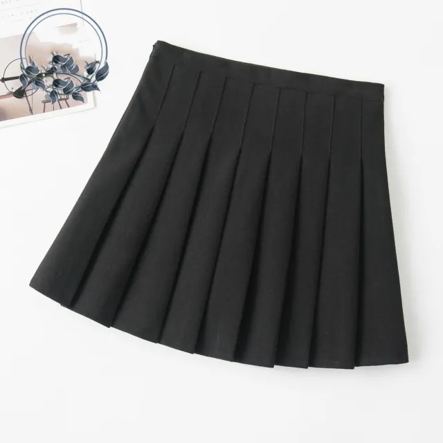 Autumn And Winter New Korean Students All Match High Waist Stretch Proof Bust Skirt Black - Shop at LoveMi
