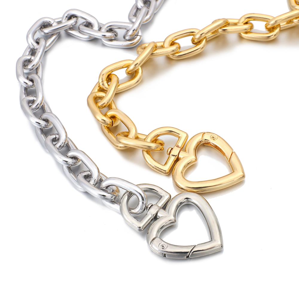 Geometric Metal Exaggerated Love Necklace