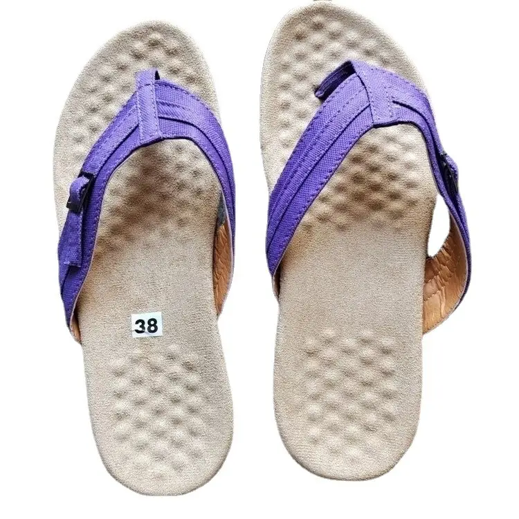 Large Size Light Flat Heel Leisure Low Heel Beach Women'S Herringbone Slippers In Stock
