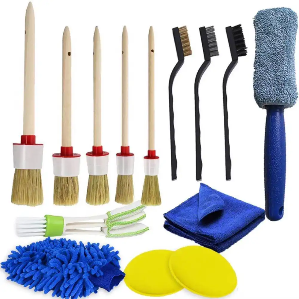 14-Piece Tire Brush Car Sponge