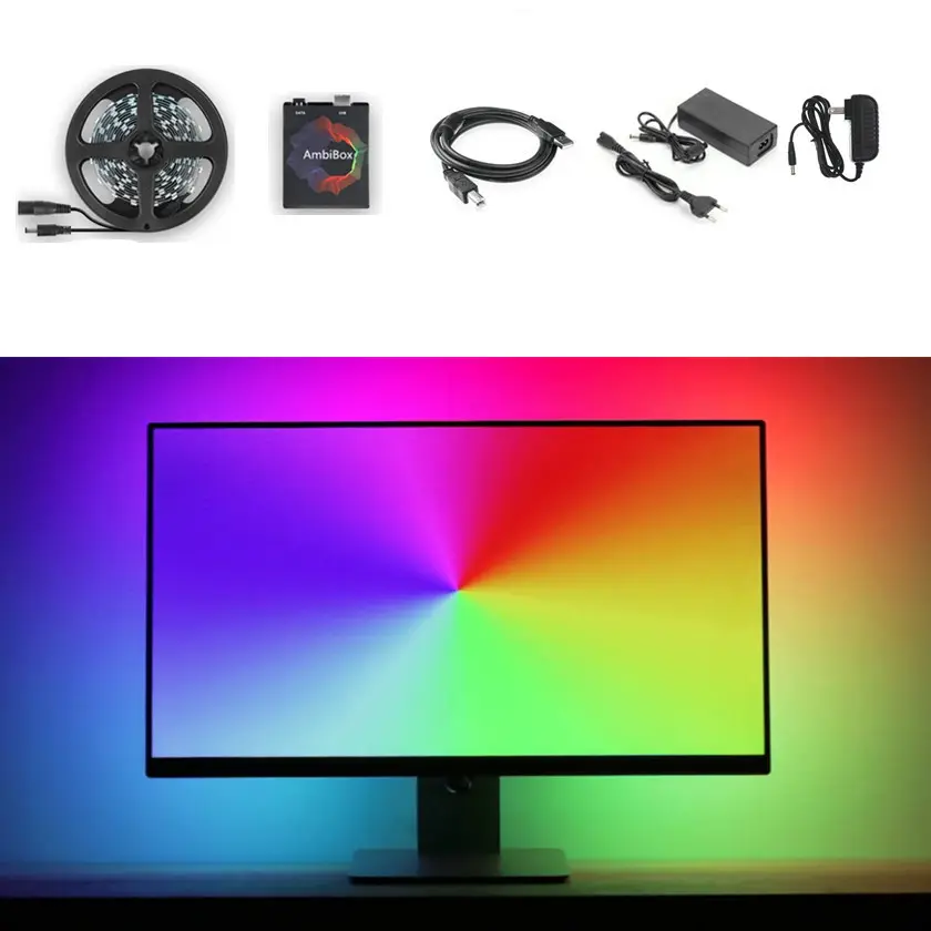Streamer Controller Ambibox TV Screen Synchronization Background
