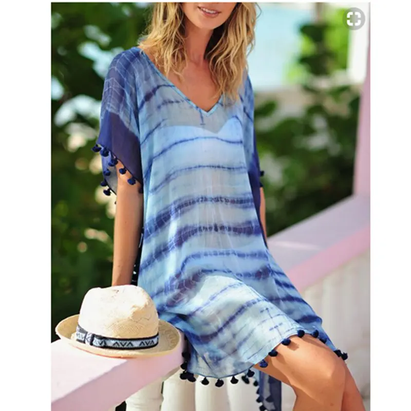 Chiffon Smudged Beach Blouse