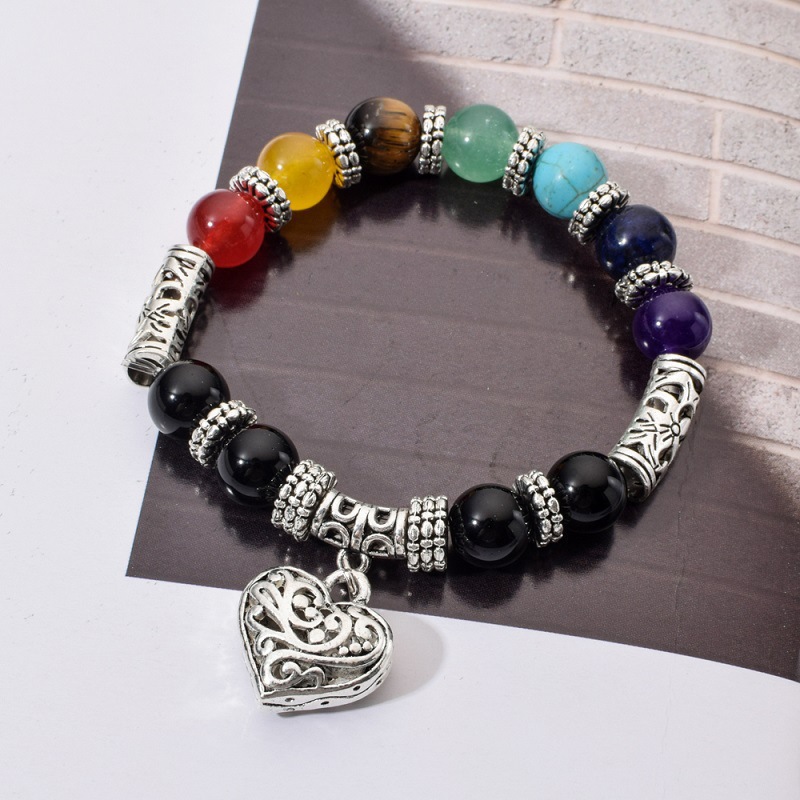 Amazon Bracelet Cross-Border Supply 8Mm Turquoise Bracelet Two Pieces