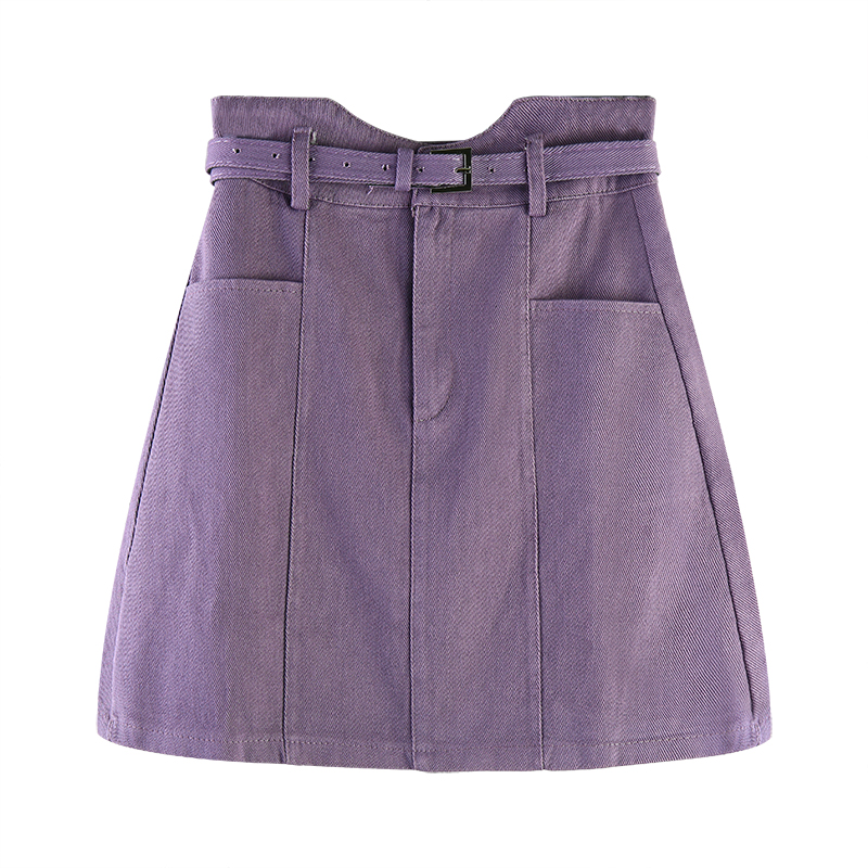 Title 2, High-Waisted A-Line Skirt with Design Sense. El...