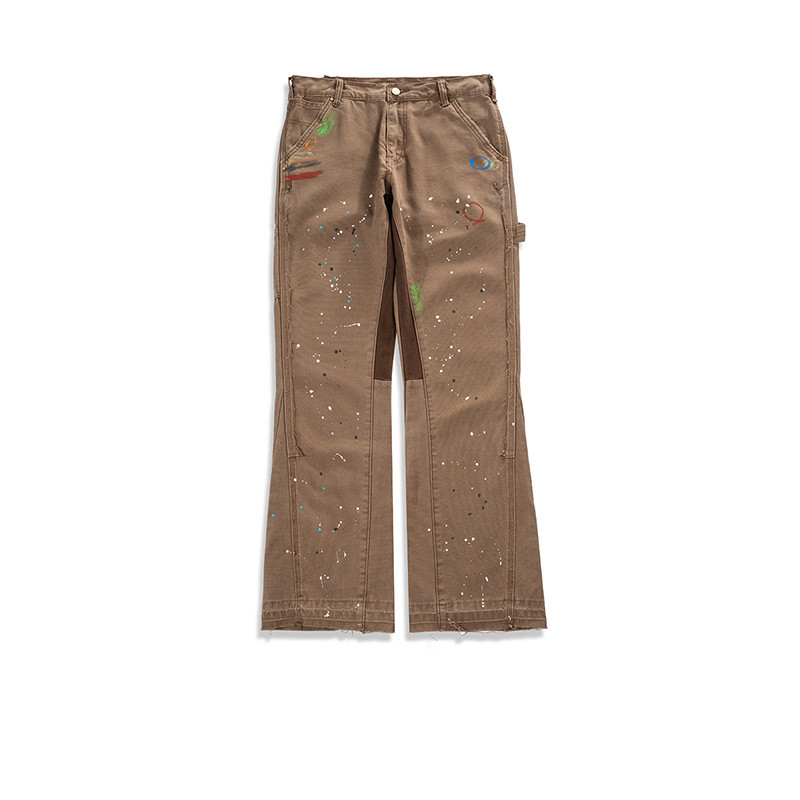 Trendy Brand Tooling Transformation Style Flared Pants Men And Women With Cat Whiskers Jeans Red - Shop at LoveMi