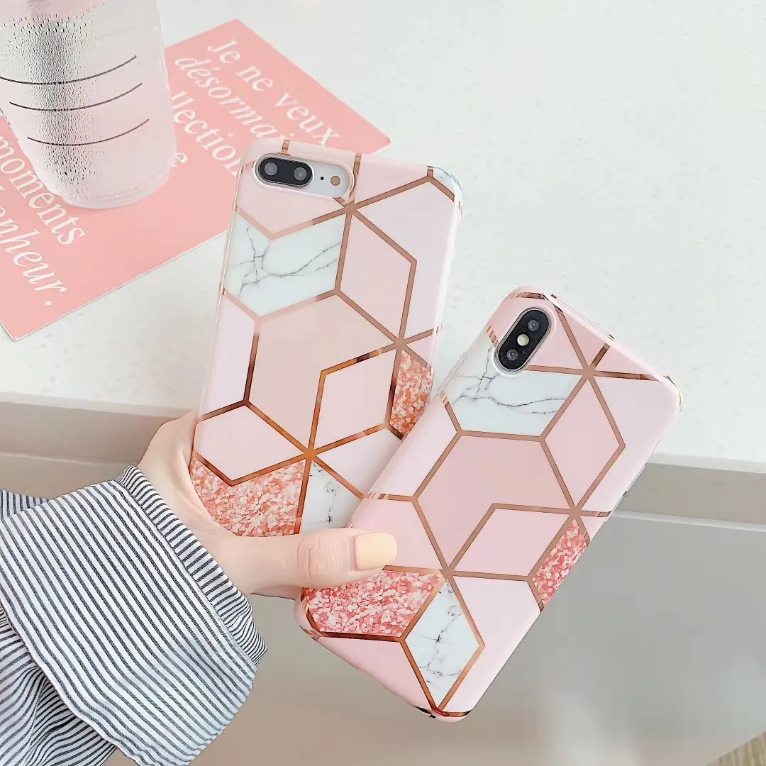 Compatible with Apple, Geometric Pattern Hot Stamping