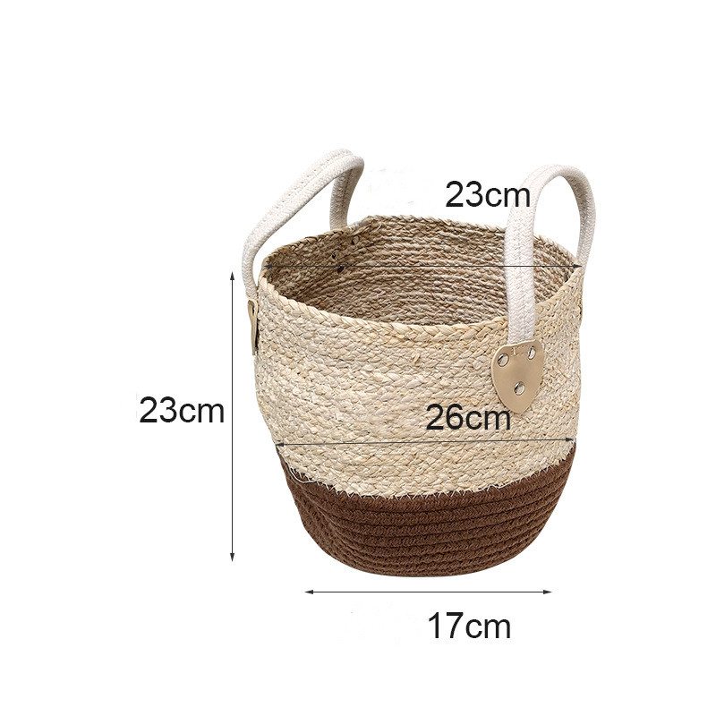 Japanese Woven Storage Basket Desktop Storage Box Snack Storage Box