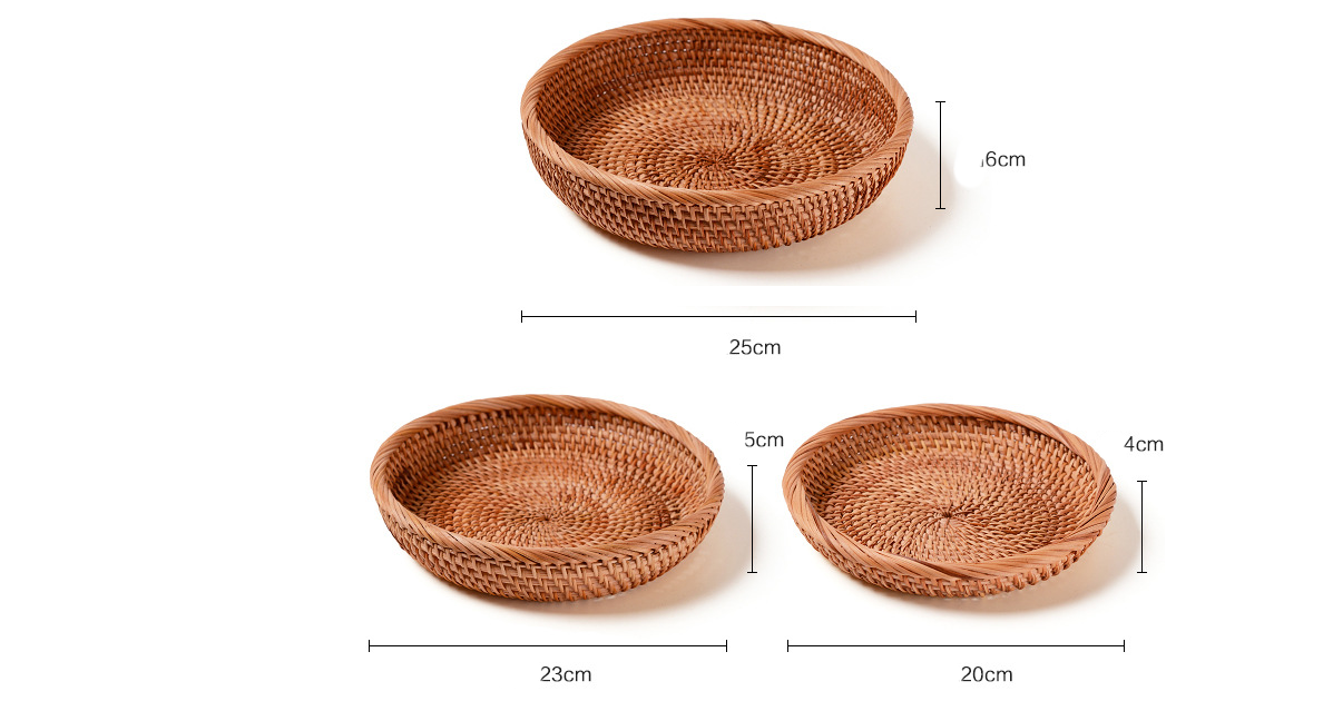 Title 1, Vietnam Rattan Storage Basket Hand-Woven Fruit ...