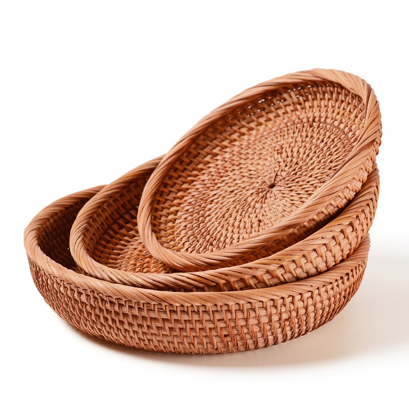 Title 3, Vietnam Rattan Storage Basket Hand-Woven Fruit ...