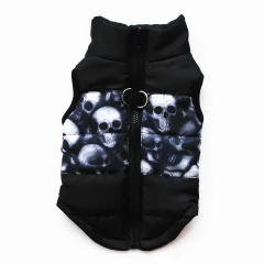 Padded Jacket Waistcoat Vest, Chemical Fibre Cotton, Traction Buckle - 2 Sytle - View 1