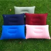 Wholesale Outdoor Pvc Pillows Travel Camping Thick Flocking Rectangular Inflatable Pillows Nap Companion Square Pillow
