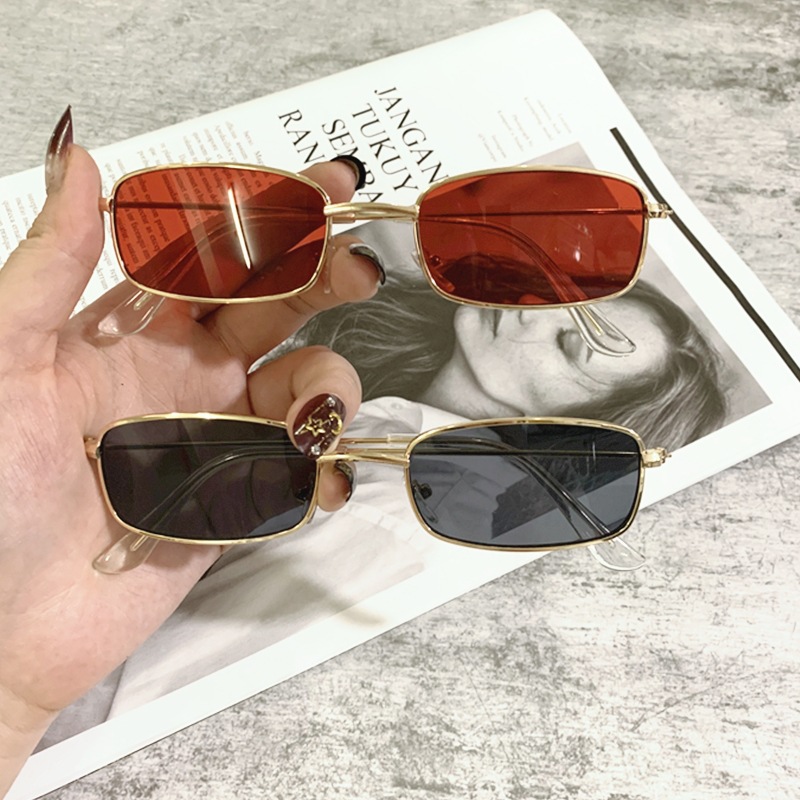 Title 2, Small Square Metal Retro Sunglasses