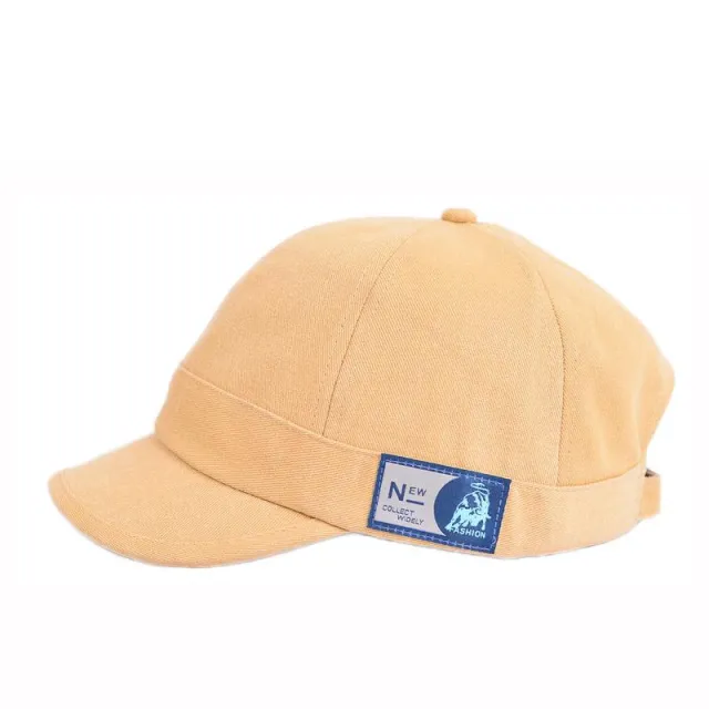 Patch Short Brim Baseball Cap Khaki - Shop at LoveMi