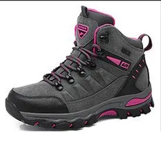 Hiking Shoes Casual Shoes Men'S And Women'S Autumn And Winter Comfortable High-Top Shoes - Gray