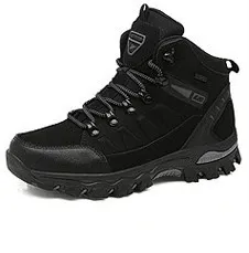 Hiking Shoes Casual Shoes Men'S And Women'S Autumn And Winter Comfortable High-Top Shoes - Black