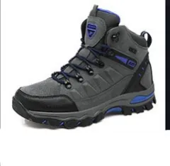 Hiking Shoes Casual Shoes Men'S And Women'S Autumn And Winter Comfortable High-Top Shoes - Grey - View 1