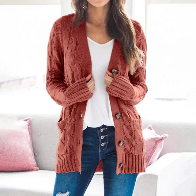 Single breasted long sleeve wool jacket Red - Shop at LoveMi