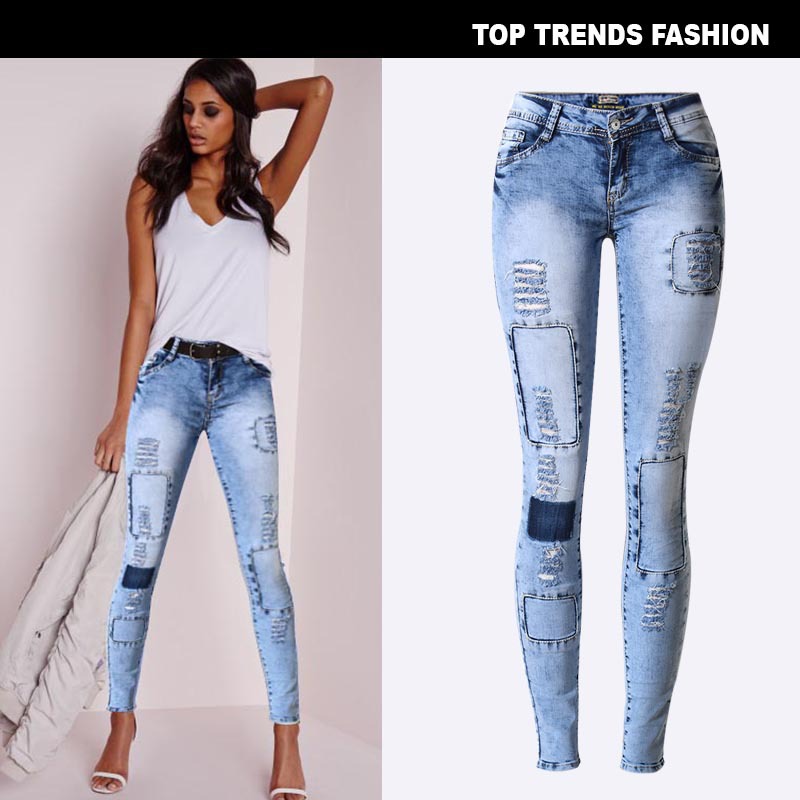 Title 4, Calça jeans skinny feminina, verão, cintura bai...