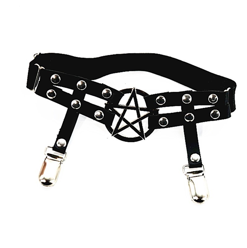 Five-star Leg Ring Garter Belt Jewelry Versatile, Couple Hip-hop Trend