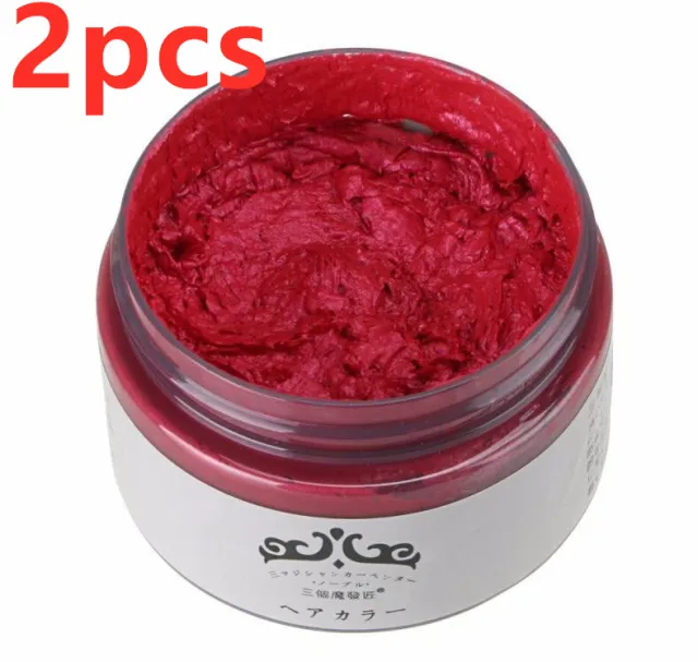 Hair Color Wax Red 2Pcs - Shop at LoveMi