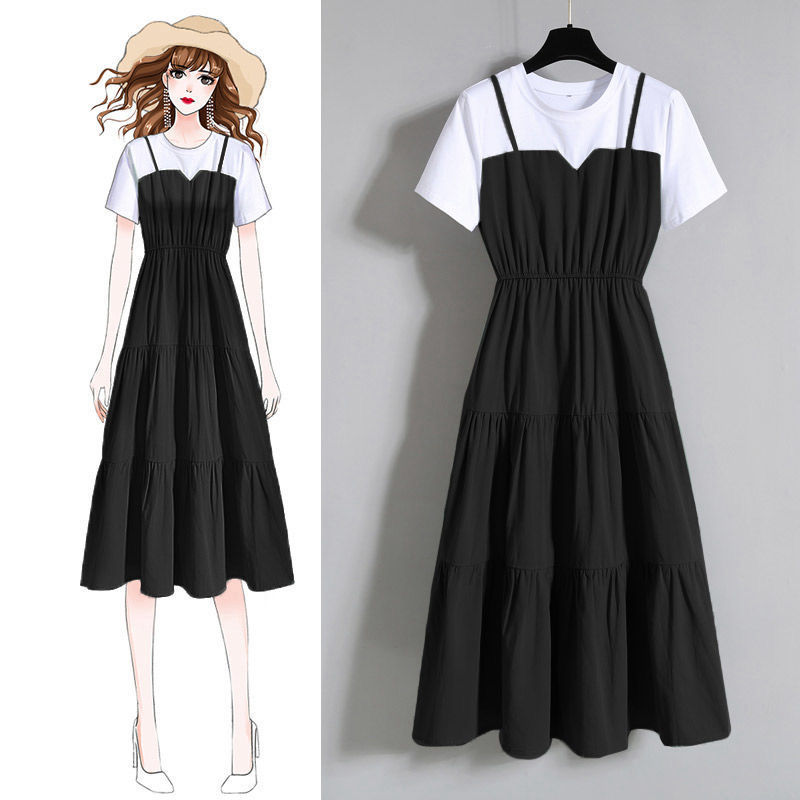Stitching Two Fake Korean Skirts