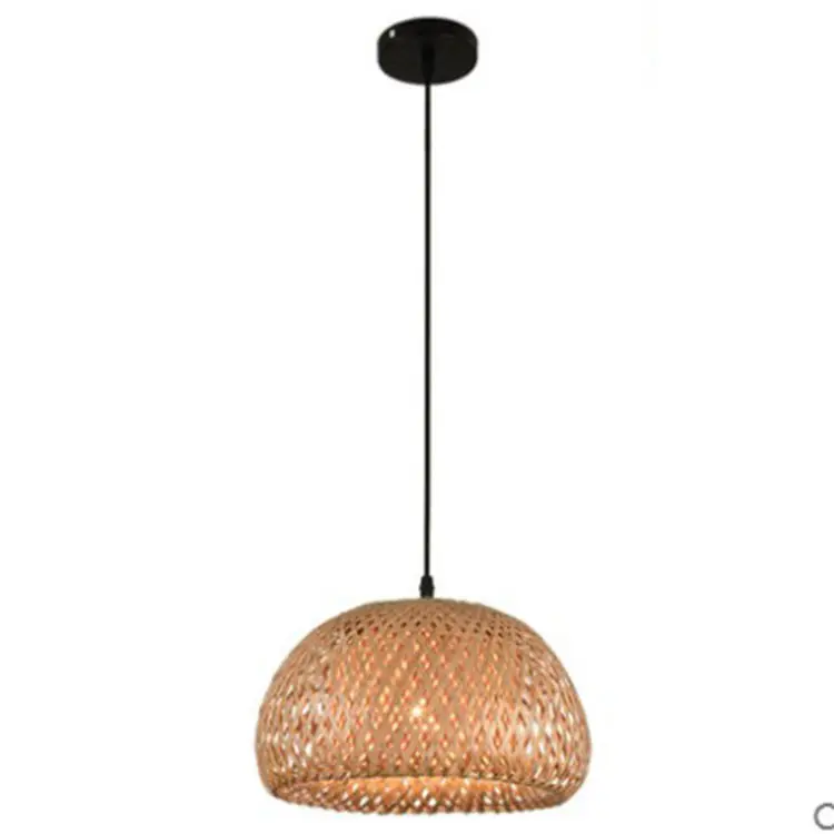 American Garden Bamboo Woven Chandelier Restaurant Southeast