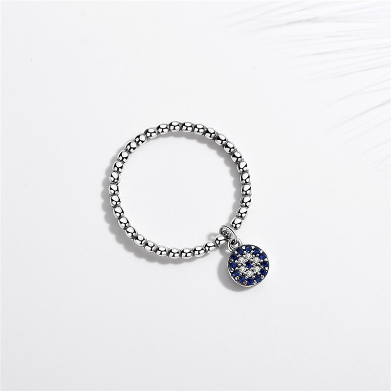 Личное металлическое креативное женское кольцо для глаз