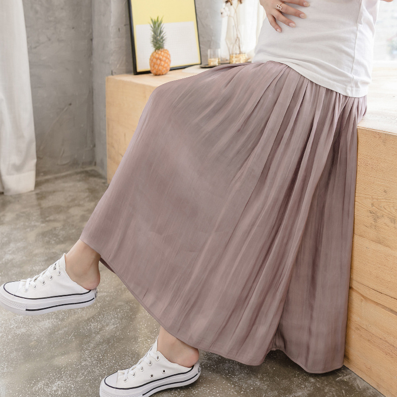 Net Red Western Maternity Dress Skirt