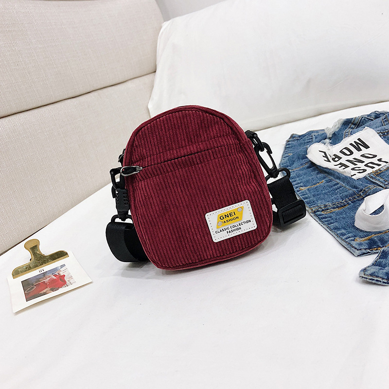 The New Korean Style Fashion Student One Shoulder Messenger Broadband Bungee Bag Red - Shop at LoveMi