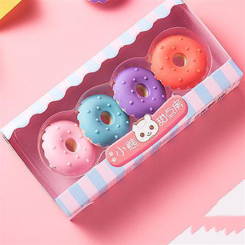 4 donuts in a box