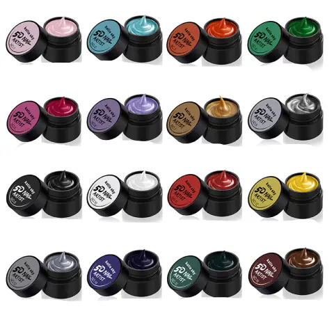 Painted Metal Glue 5D Three-dimensional Nail Phototherapy Pull Line