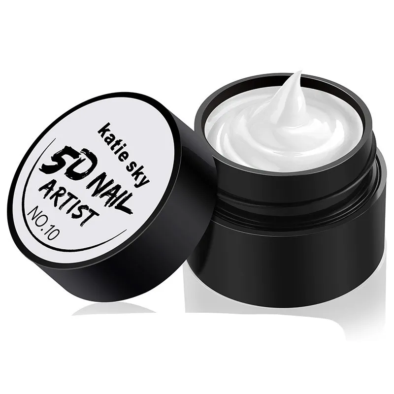 Painted Metal Painted Glue 5D Three-dimensional Nail Phototherapy Pull Line Nail Polish Glue - 10 Style