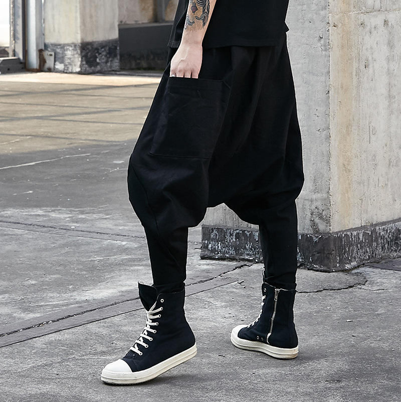 Title 3, Mens Oversize Low Crotch Cross Pants, Flying S...