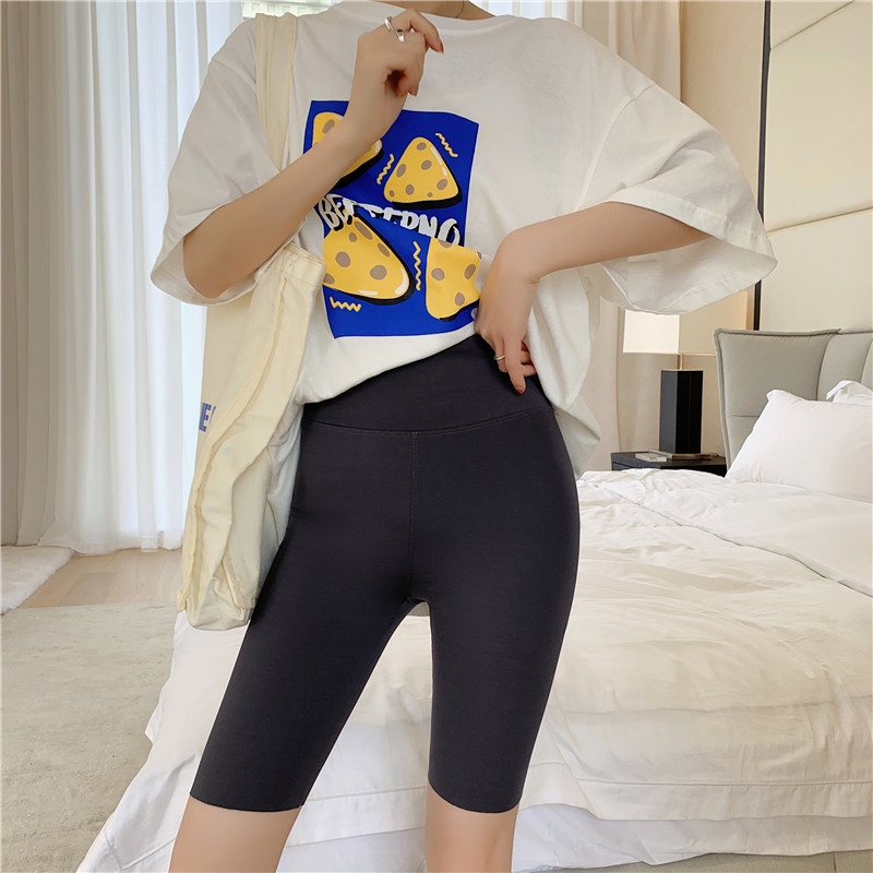 Fashion Solid Color Yoga Hip Shorts