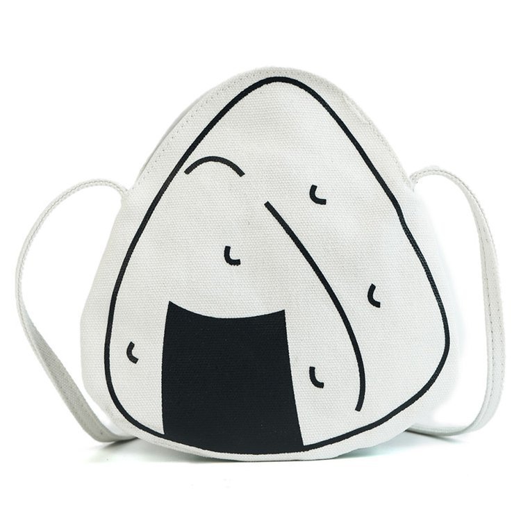 Japanese Cute Harajuku Crossbody Bag Rice Ball Shoulder Bag Soft Girl Student Mini Mobile Phone Bag