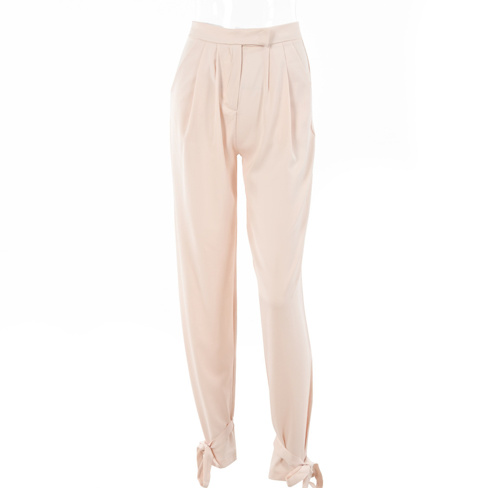 Title 6, Womens High-Waisted Trousers with Slim Legs en...