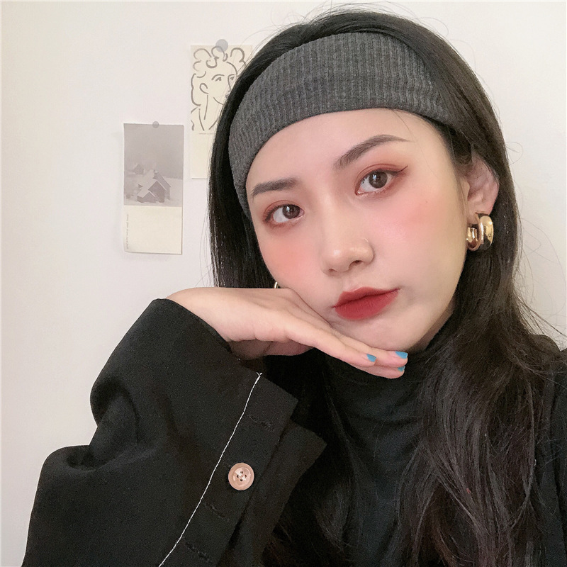 Earrings Metal Big Circle Net Red Temperament All-Match Earrings Women