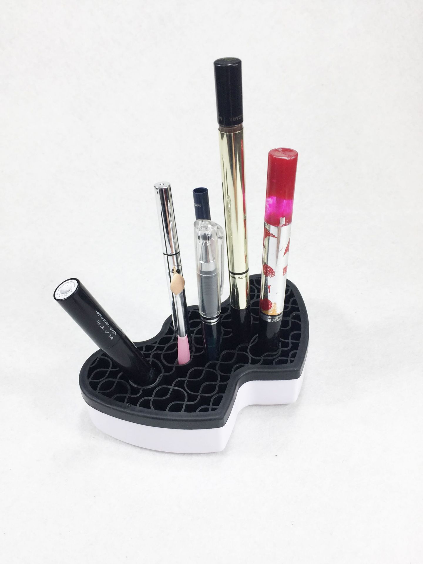 Compatible with Apple, Desktop Storage Box Pen Holder Makeup Brush Organizer Eyebrow Pencil Glasses Dinosaur Egg Storage Bucket Fashion Cartoon Tripod