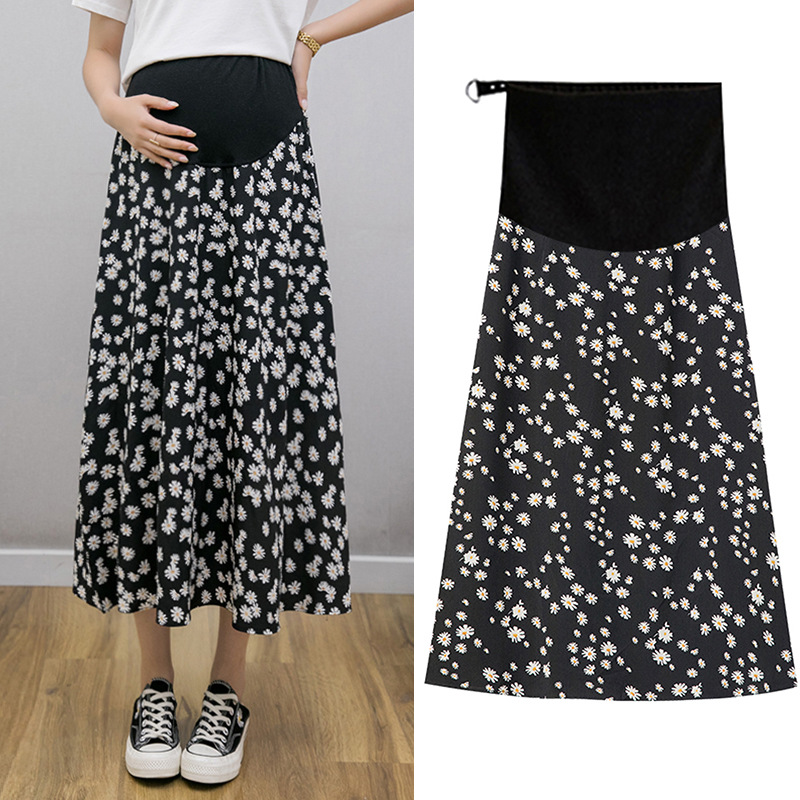 New Fashion Chiffon Small Daisy A-Line Skirt