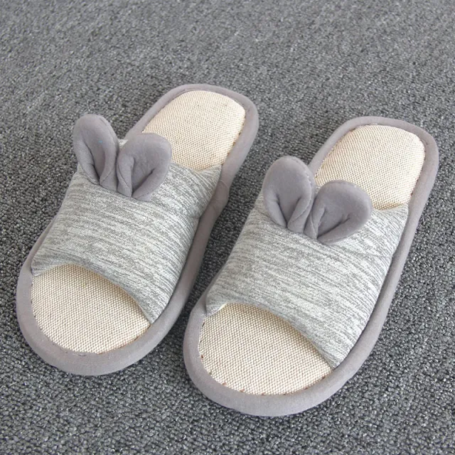 Household Children'S Cotton And Linen Household Shoes Grey - Shop at LoveMi