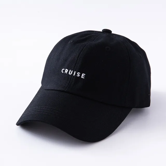 Korean Version Of The Simple Small Letter Cruise Baseball Cap Female Ins Japanese Casual Wild Sun Hat Trendy Male Cap Black - Shop at LoveMi
