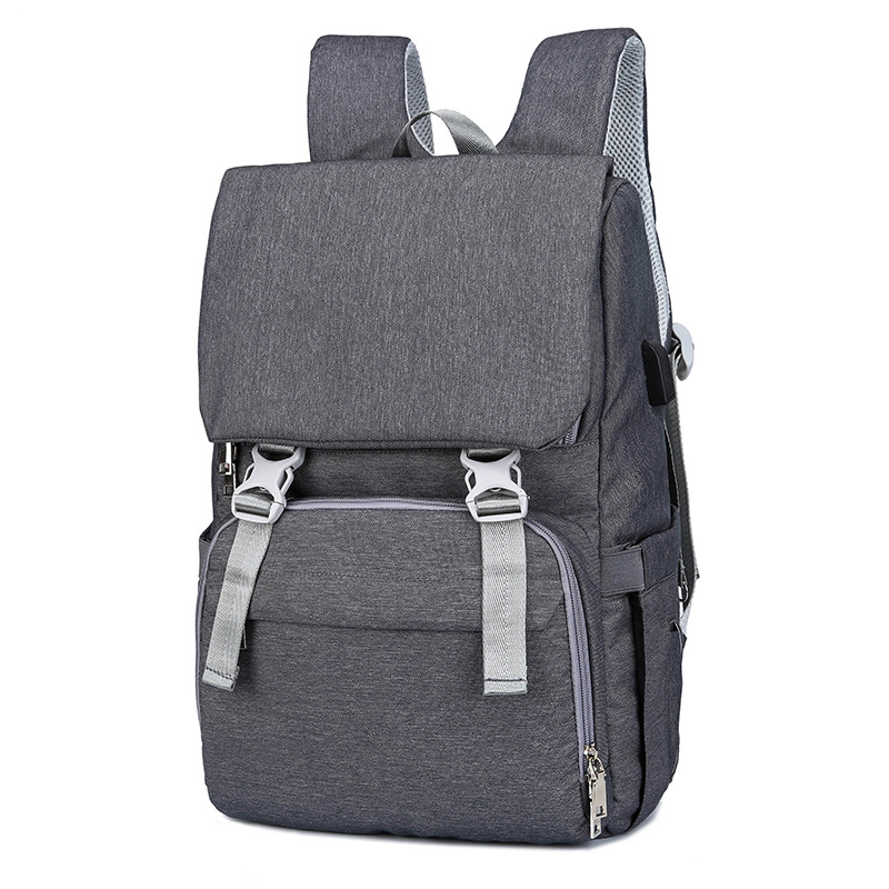 Usb Dry And Wet Separation Waterproof Backpack Multifunctional Large Capacity Crib Folding Anti-Theft Mother And Baby Bag — foto 3
