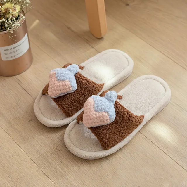 Velvet Strawberry Non slip Slippers Month Shoes Coffee - Shop at LoveMi