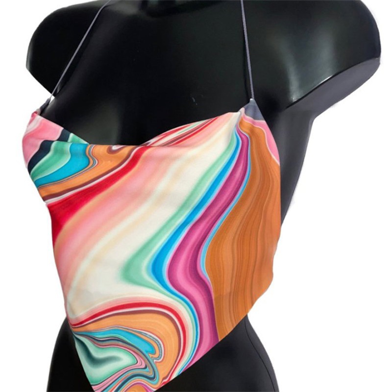 Fashion Tie-Dye Print Bag Hip Skirt