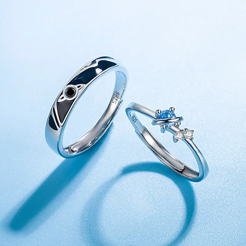 Dream Planet Couple Rings Fashion Personality Men and Women