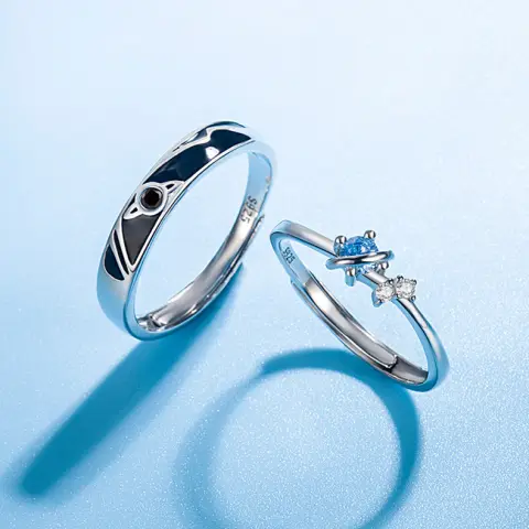 Dream Planet Couple Rings Fashion Personality Men and Women