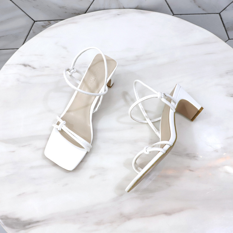Square Toe High-Heeled Sandals, picture 2 of 4