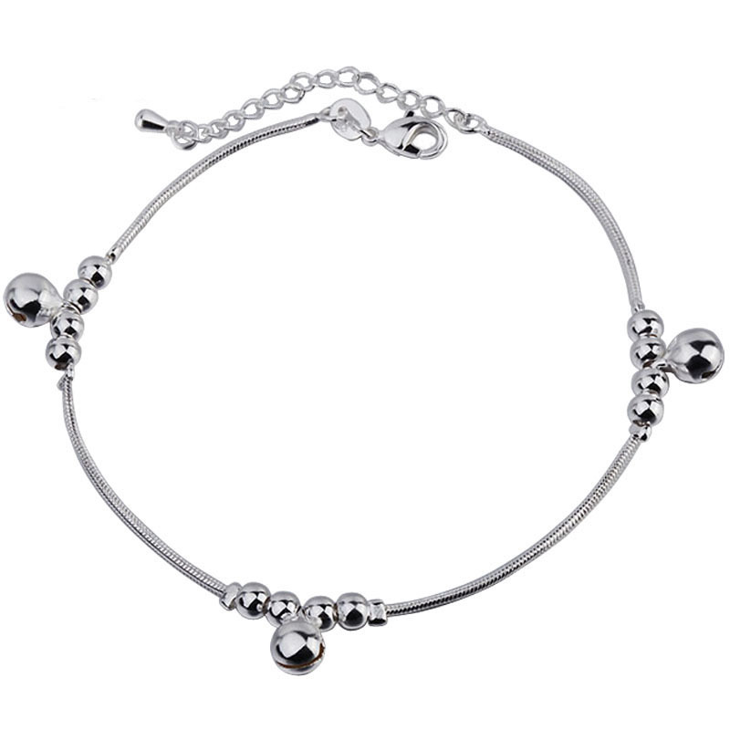 Title 4, Bracelet de cheville vintage en argent sterling...