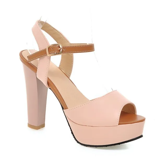 High Heels Waterproof Platform Fish Mouth Shoes Pink - Shop at LoveMi