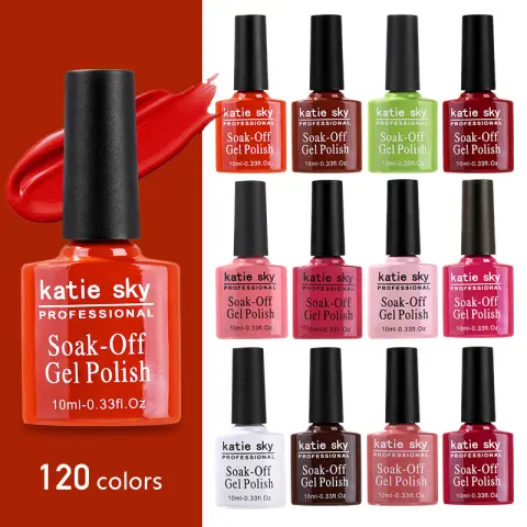 One Color and One Bottle of Nail Polish Glue